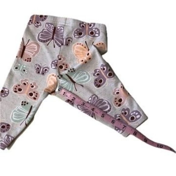 Carter's Baby Girl Jogger/Leggings Gray Multi-colored Butterflies Sz 18M - Picture 7 of 7